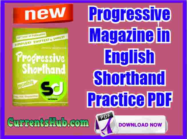 Progressive Magazine in English Shorthand Practice PDF