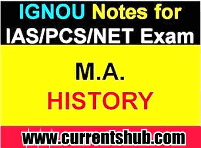 IGNOU MA Complete History Optional Material