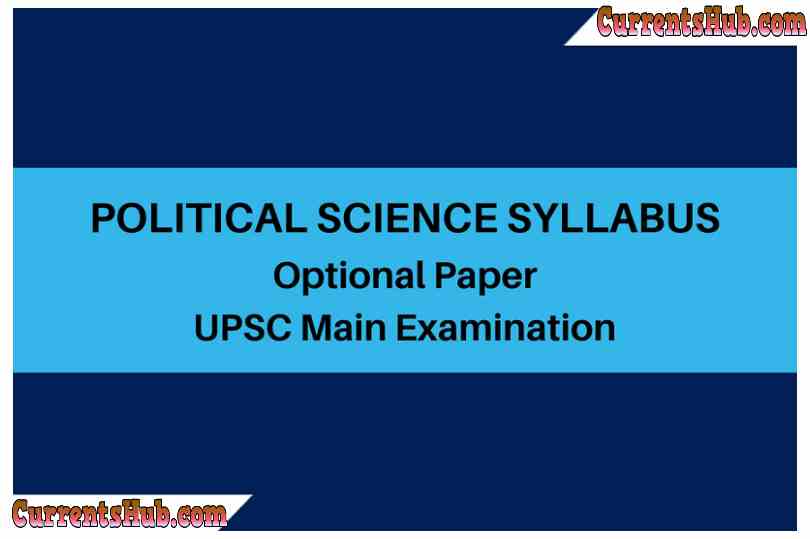 UPSC IAS Mains Optional Political Science