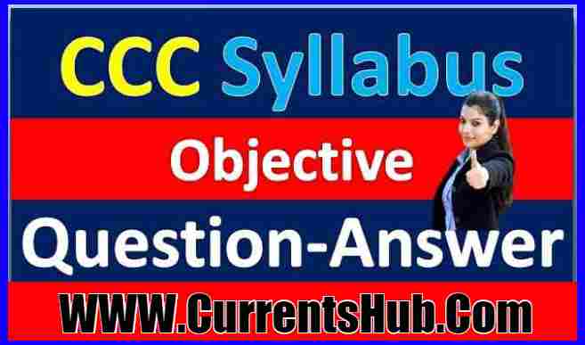 CCC Online test Syllabus