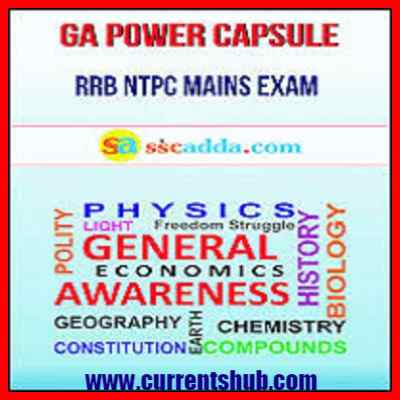 GA Power Capsule in Hindi and English for SSC CHSL & Railway 2018
