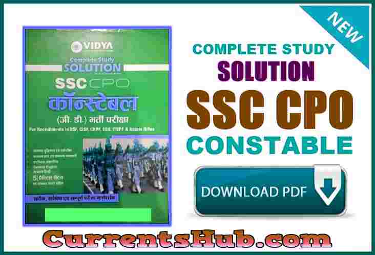 Vidya SSC CPO Constable Complete Study Solution