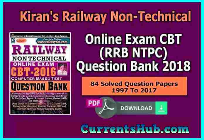 Kiran’s Railway Non-Technical Online Exam CBT Question Bank PDF