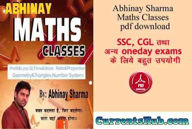 Abhinay Sharma All Maths Book Notes PDF
