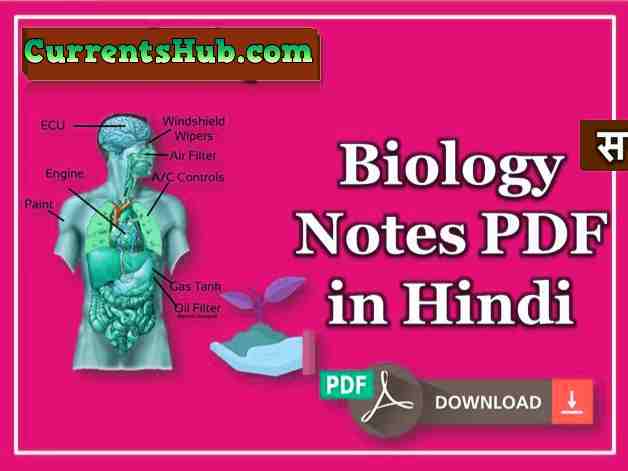 Biology Notes PDF in Hindi By Anil Dhakad