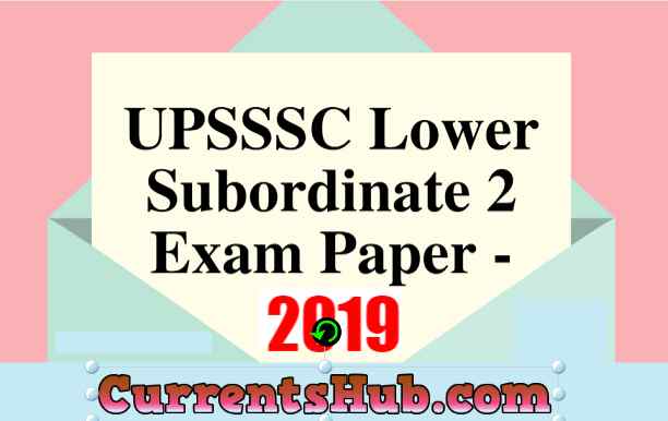 UPSSSC Lower Pcs Paper