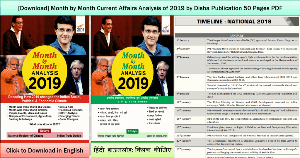Annual Current Affairs 2019 Compilation pdf by Disha Publication