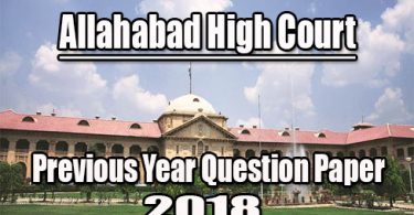 Allahabad High Court Group D Previous Papers PDF Download