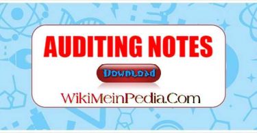  Auditing notes- Complete chapter wise notes of auditing
