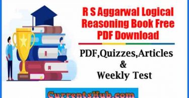 R S Aggarwal Logical Reasoning Book Free PDF Download