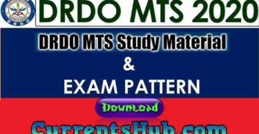 DRDO MTS Study Material PDF Download