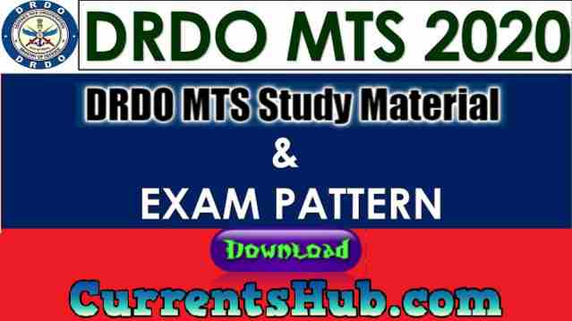 DRDO MTS Study Material PDF Download