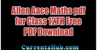 Allen Aace Maths pdf