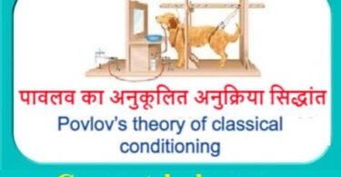 पावलव का अनुकूलित अनुक्रिया सिद्धांत Povlov’s theory of classical conditioning