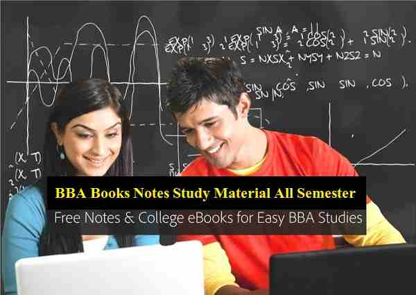 BBA Books Notes Study Material All Semester