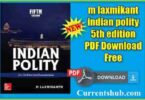 Indian Polity by M. Laxmikant 5th Edition PDF Free Download