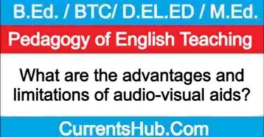 Advantages and limitations of audio visual aids