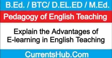 Advantages of E-learning in English Teaching
