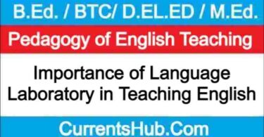 Importance of Language Laboratory in Teaching English