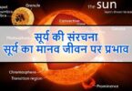 सूर्य की संरचना | सूर्य का मानव जीवन पर प्रभाव