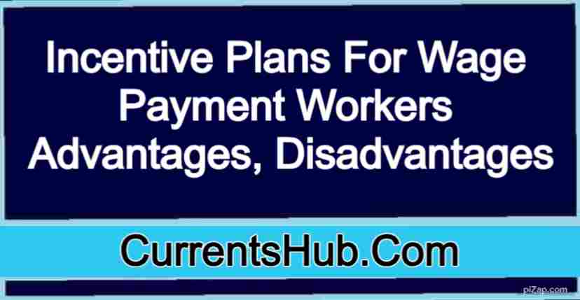 Incentive Plans For Wage Payment Workers