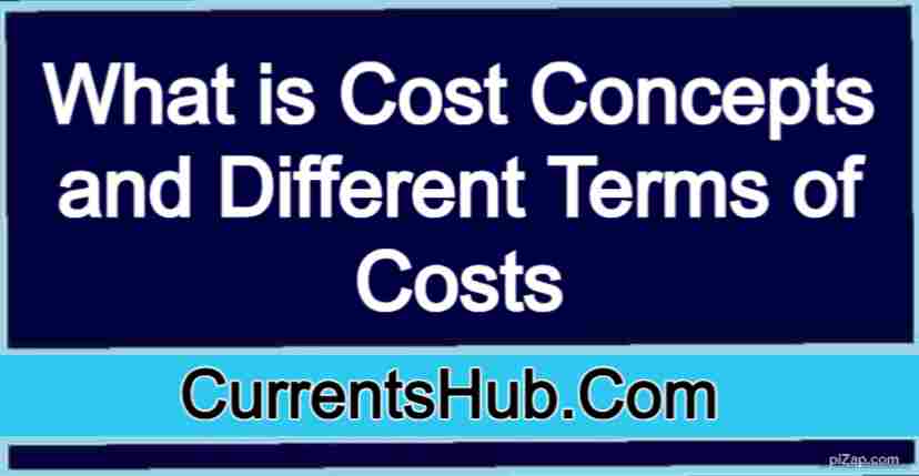 What is Cost Concepts and Different Terms of Costs