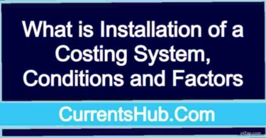 What is Installation of a Costing System