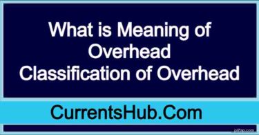 What is Meaning of Overhead